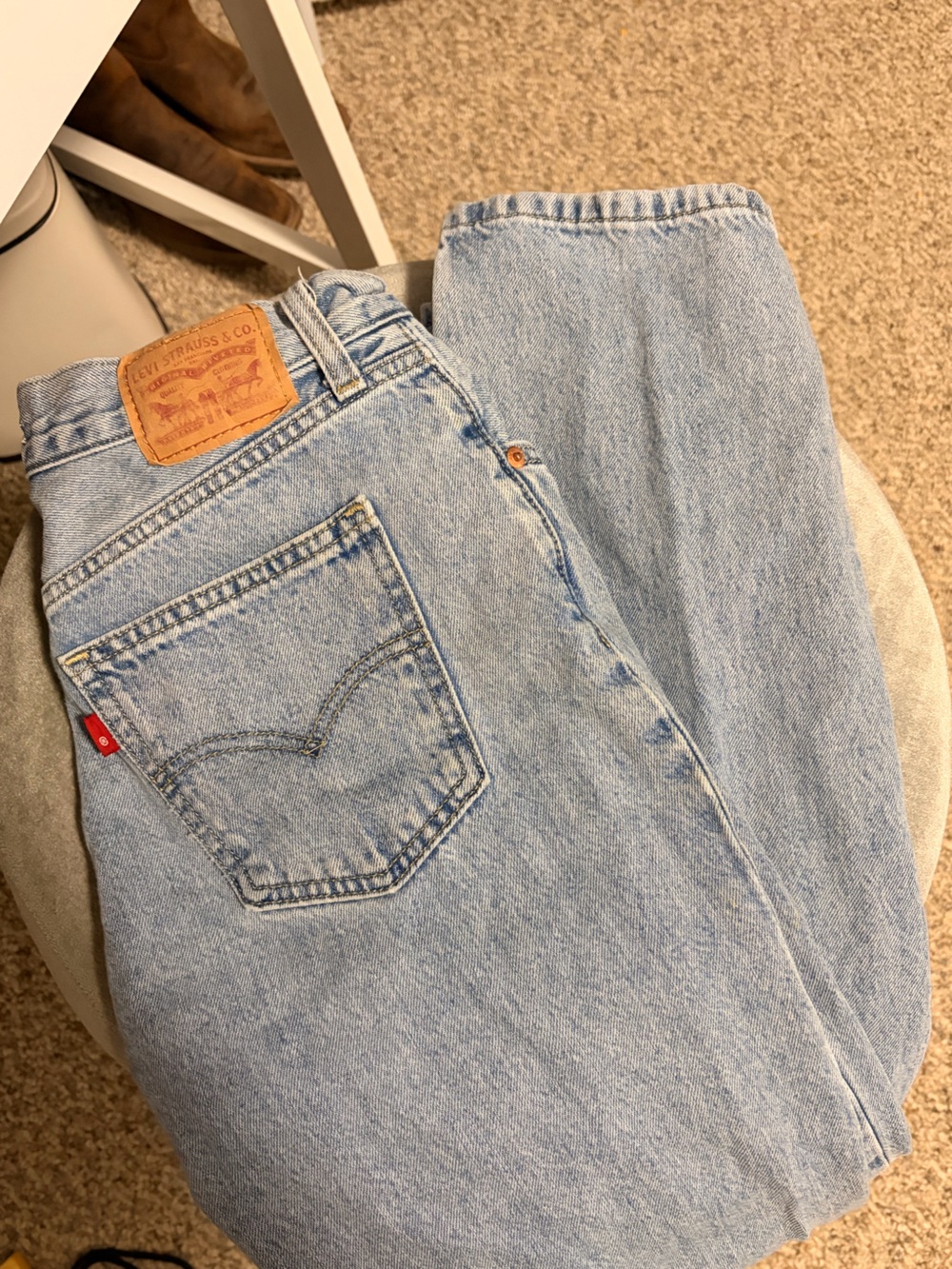 Levi's Relaxed Fit Light Blue Denim Jeans
